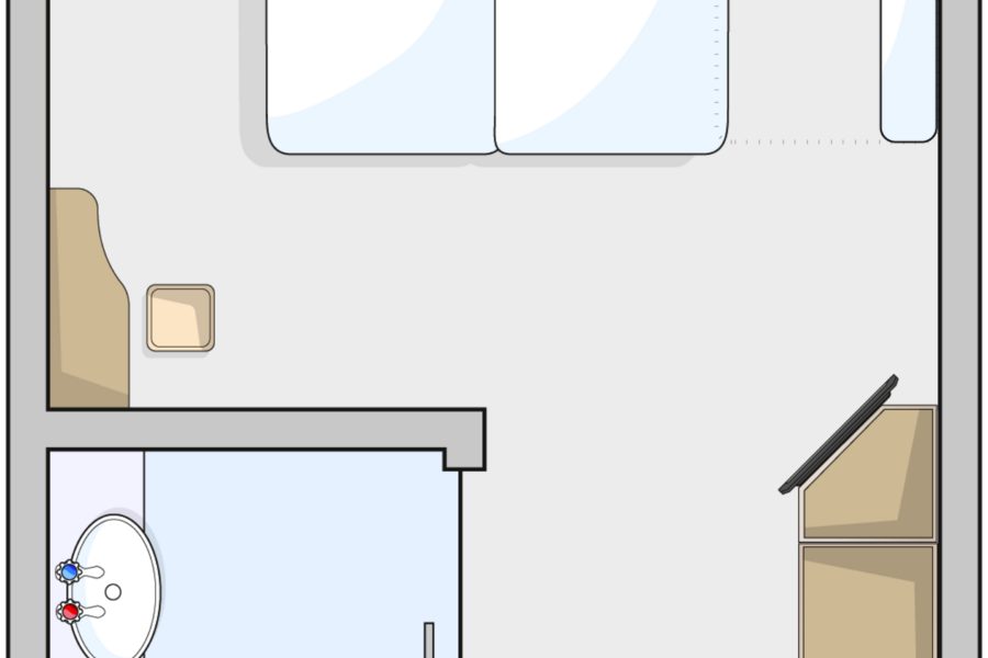 Marella Cruises Marella Voyager Outside Cabin 3 Beds Floor Plan.png